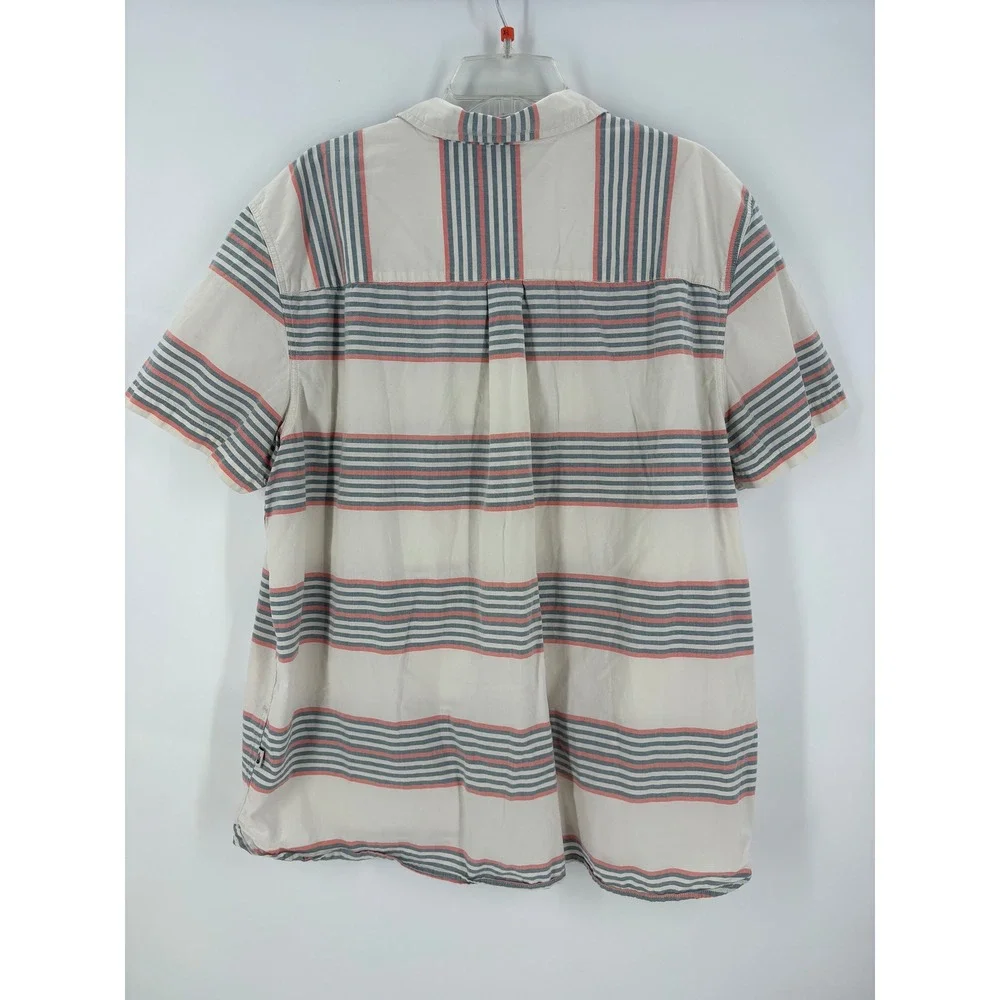 The North‎ Face Mens Striped Short Sleeve Button Up Shirt XX Large